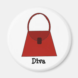 Íman Bolsa Vermelha - Diva