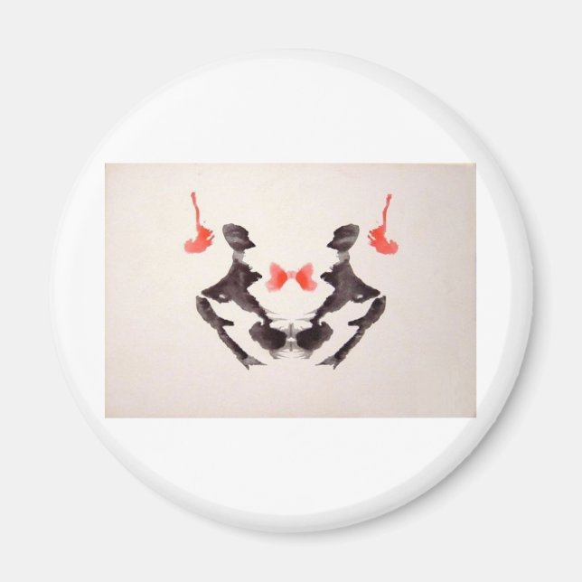 Íman Bolsas de Tinta de Rorschach Placa 3 Dois Humanos (Frente)