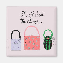 Íman Bolsas Elegantes com Dito Engraçado