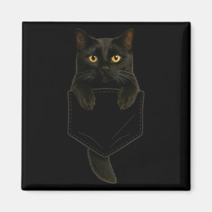 Íman Bolsinho de Presentes Divertidos de Gato Preto Fof
