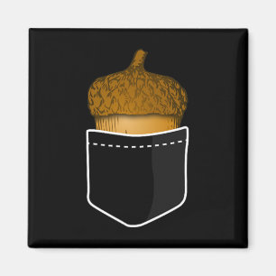 Íman Bolso Acorn - Loucos De Oak Querem Plantas Naturai
