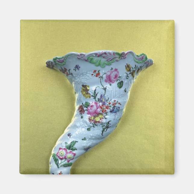 Íman Bolso de parede de Worcester cornucopia, c.1760 (Frente)