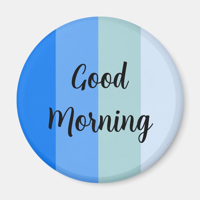 Íman Bom dia azul riscado (Frente)