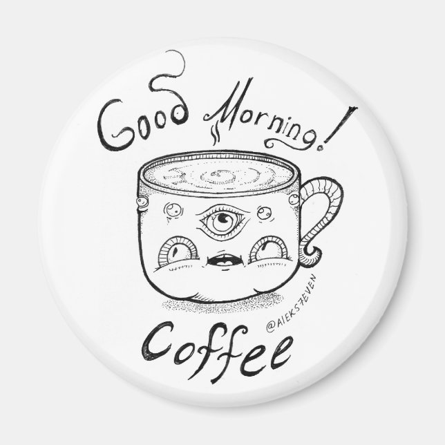 Íman Bom dia Café 2 ímãs (Frente)