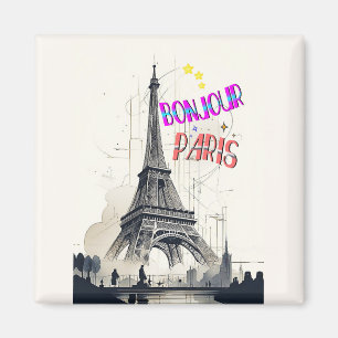 Íman Bom Dia Colorido Paris