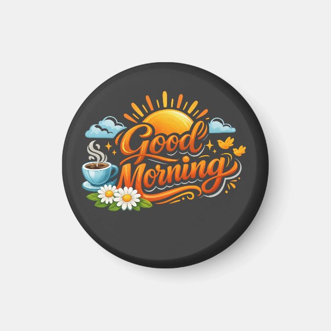 Íman Bom Dia – Comece Todos os Dias com um Sorriso (Frente)