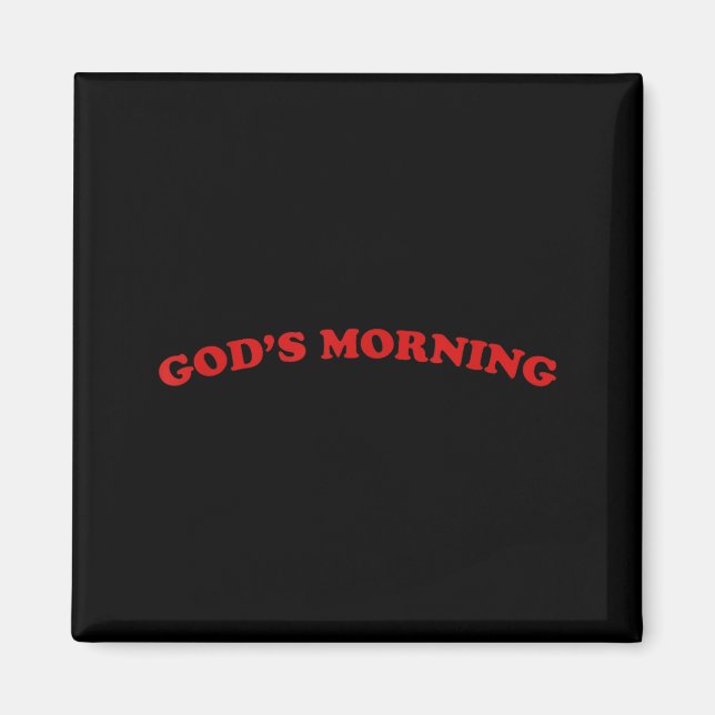 Íman Bom dia deus religioso  (Frente)