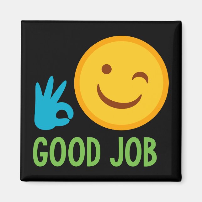 Íman Bom Trabalho Emoji (Frente)