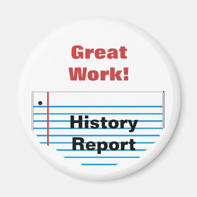 Íman Bom trabalho escolar Magnet MM16fr (Frente)