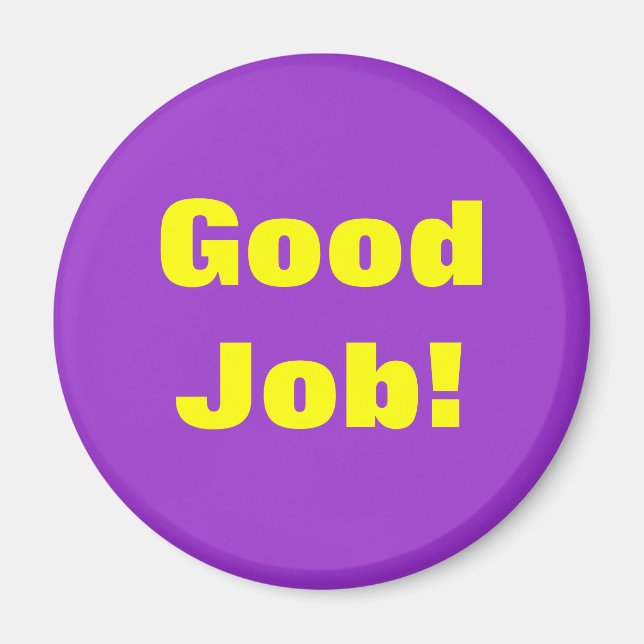 Íman Bom trabalho Magmet MM12 (Frente)