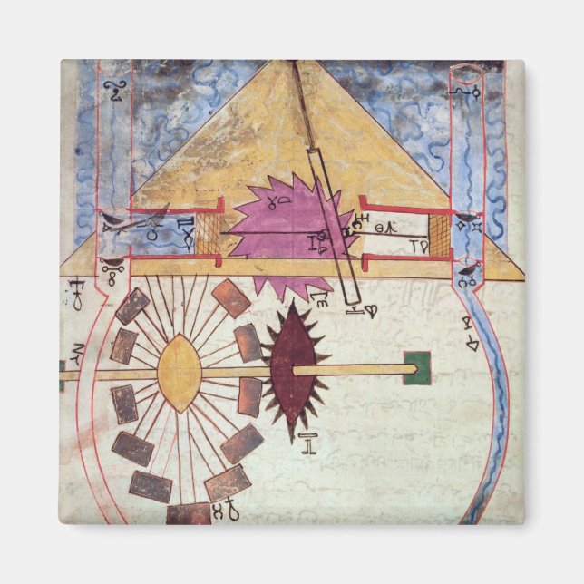 Íman Bomba de Água, do Livro do Conhecimento do Genuíno (Frente)