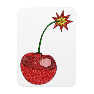 Íman Bomba de Cherry com brilho