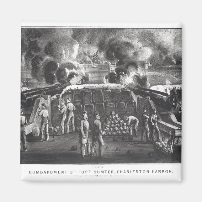Íman Bombardeio de Fort Sumter, Charleston Harbor (Frente)