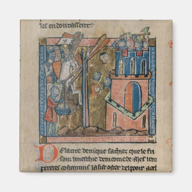 Íman Bombardeiros cruzados Nicea com cabeças em 1097 (Frente)