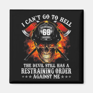 Íman Bombeiro Eu não posso ir ao inferno o diabo ainda 