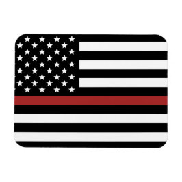 Íman Bombeiro Thin Red Line America Flag Fire Rescut