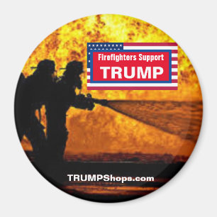 Íman Bombeiros suportam as chamas patrióticas TRUMP Mag
