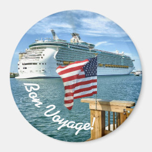 Íman Bon voyage patriótico de Sailaway do cruzeiro