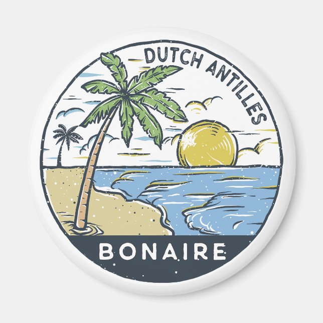 Íman Bonaire Dutch Antilles Vintage (Frente)