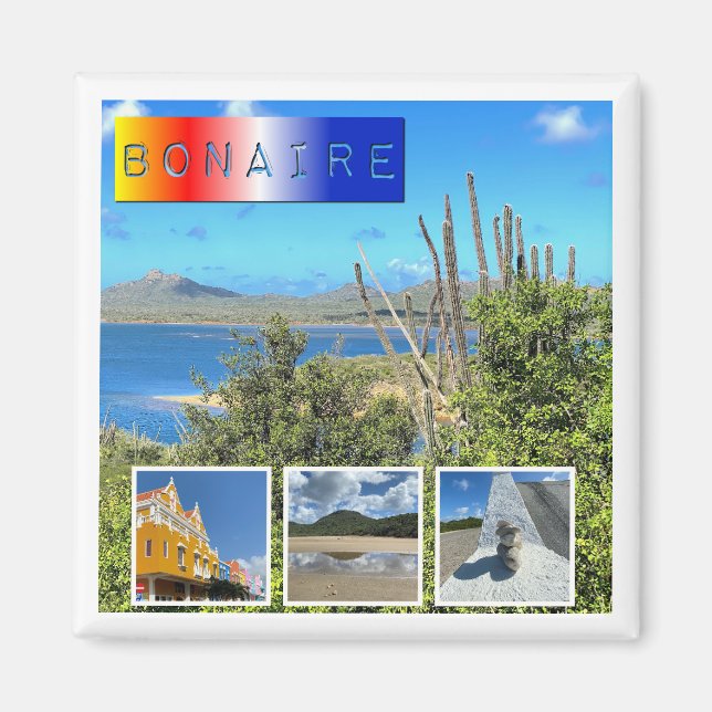 Íman Bonaire Photo Collage (Frente)
