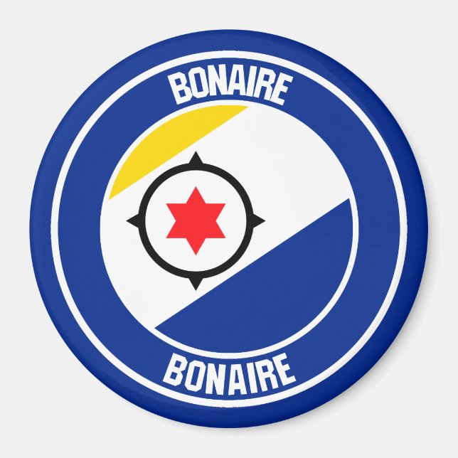 Íman Bonaire Round Emblem (Frente)