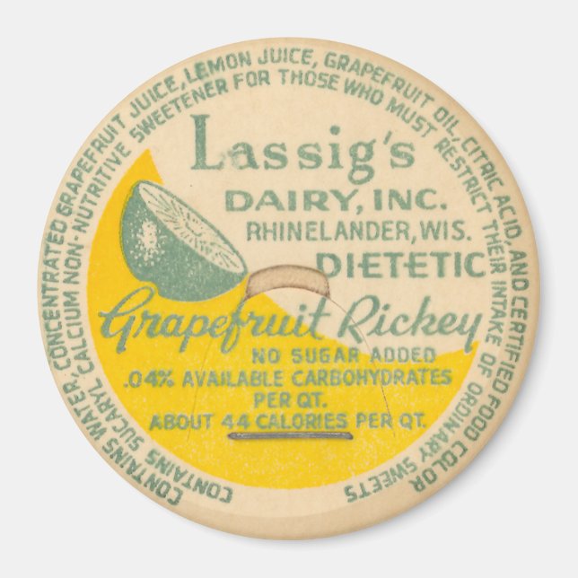 Íman Boné de frasco para injetáveis de leite (Frente)