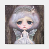 Boneca de Fada Triste Vintage Surrealismo Pop