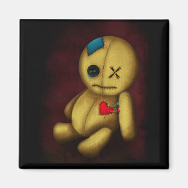 Íman Boneca de pano voodoo com botões Patches e pinos