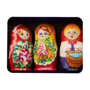 Íman Bonecas coloridas de Matryoshka