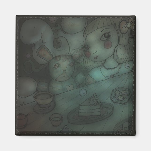 Íman bonecas ganham vida: festa de chá de bonecas (Frente)