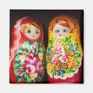 Íman Bonecas Matryoshka Coloridas