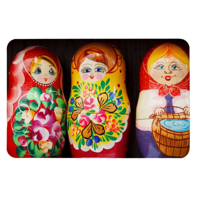 Íman Bonecas Matryoshka Coloridas (Horizontal)