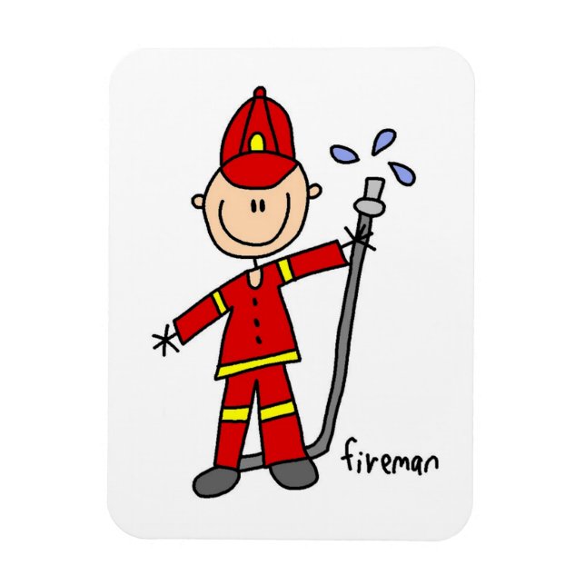Íman Boneco de Bombeiro (Vertical)