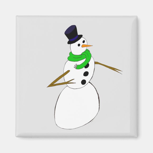 Íman boneco de neve (Frente)