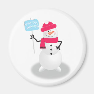 Íman Boneco de neve boas festas
