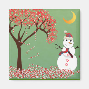Íman Boneco de neve bonito