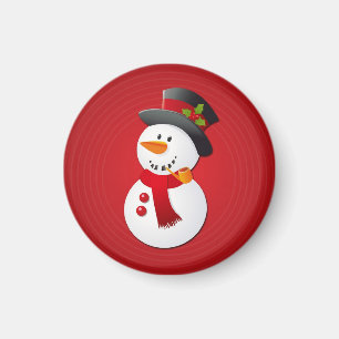 Íman Boneco de neve bonito & engraçado do Natal