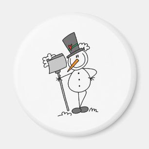 Íman Boneco de Neve com Pá