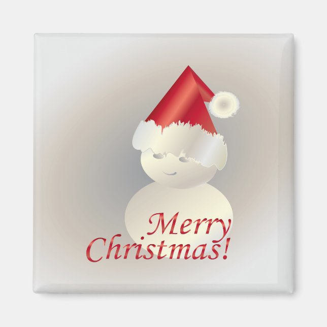 Íman Boneco de Neve de Natal (Frente)