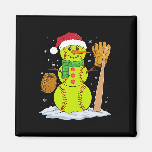 Íman Boneco de Neve de Natal Jarro de Softbyll para Men (Frente)
