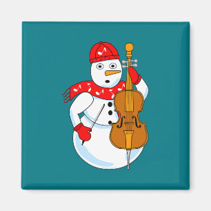 Íman Boneco de Neve de Violoncelo