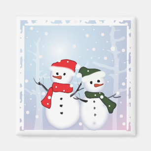 Íman Boneco de neve do país das maravilhas do inverno