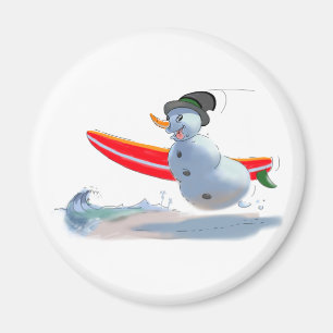 Íman boneco de neve do surfista