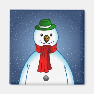 Íman Boneco de Neve Fofo & Alegre