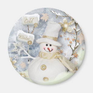 Íman Boneco de neve frio do inverno