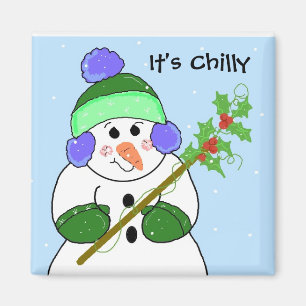Íman Boneco de Neve Gelado