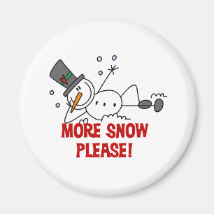 Íman Boneco de Neve Mais Neve Por Favor