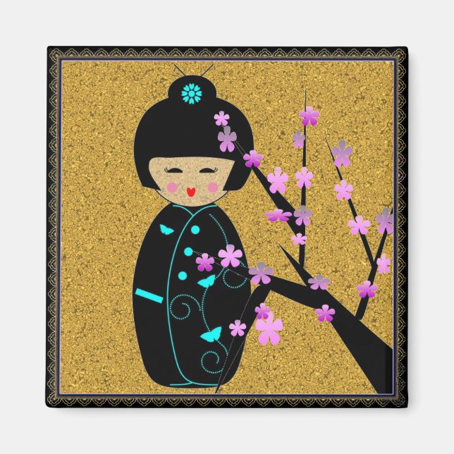 Íman Bonecos Asiáticos (Frente)