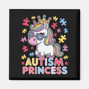 Íman Bonita Autismo Princesa Unicórnio Meninas Filhas A