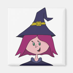 Íman Bonita Bruxa Jovem Halloween